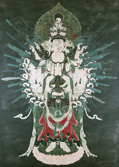 絵画　千手観音　千の目 千手観音 - 草場一壽公式サイト