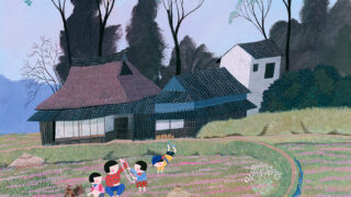 原田泰治　春の丘　版画　絵画　824/880 原田泰治 7枚 A3 風景画 たこあげ/レールバス/早春の停車場/高原の花