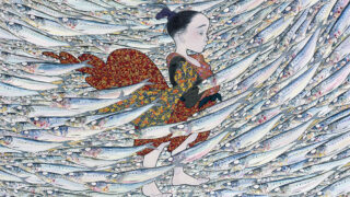 額装／ニチガク　油絵　直筆「夕暮れの漁港」サインあり 額装／ニチガク 油絵 直筆「夕暮れの漁港」サインあり - メルカリ