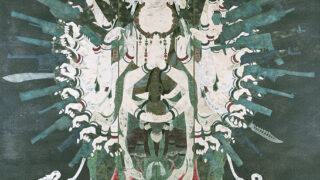 模写大津絵、千手観音 模写大津絵、千手観音