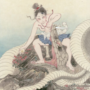 女と大蛇