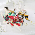 島﨑良平　雪中女子図